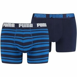 Puma HERITAGE STRIPE BOXER 2P Pánske boxerky, tmavo modrá, veľkosť