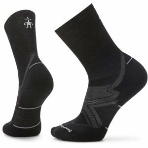Smartwool RUN COLD WEATHER TARGETED CUSHION CREW Pánske športové ponožky, čierna, veľkosť M