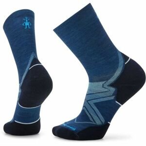 Smartwool RUN COLD WEATHER TARGETED CUSHION CREW Pánske športové ponožky, modrá, veľkosť L