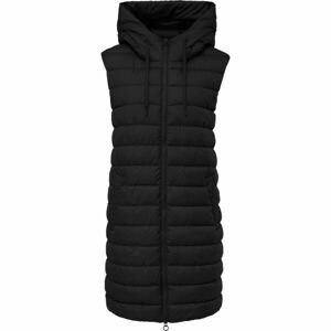 s.Oliver RL OUTDOOR WAISTCOAT Prešívaná vesta s kapucňou, čierna, veľkosť 38