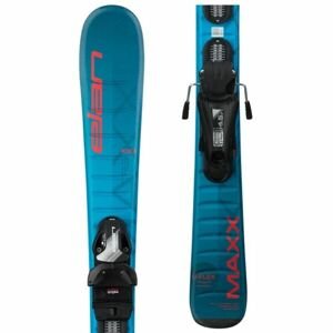 Elan MAXX BLUE JRS + EL 4.5 GW Juniorské zjazdové lyže, modrá, veľkosť 120