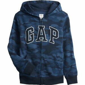 GAP FULLZIP LOGO Chlapčenská mikina, tmavo modrá, veľkosť