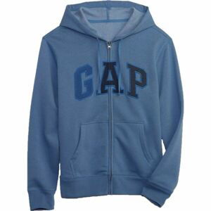 GAP FULLZIP LOGO Pánska mikina, modrá, veľkosť XL