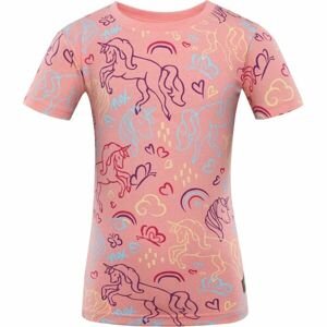 NAX ERDO Detské tričko, ružová, veľkosť 104-110