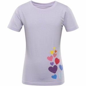 NAX ZALDO Detské tričko, fialová, veľkosť 128-134