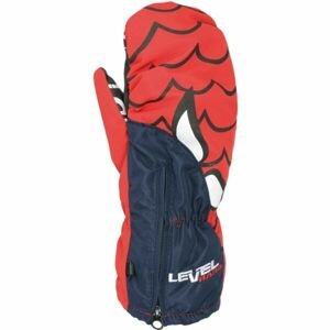 Level LUCKY MITT JR Detské lyžiarske rukavice, červená, veľkosť 3