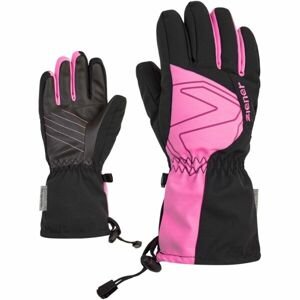 Ziener LAVAL AS® AW JUNIOR Detské lyžiarske rukavice, čierna, veľkosť 7.5