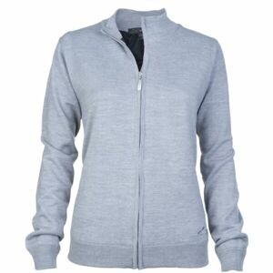 GREGNORMAN MERINO (50:50) LINED FULL-ZIP Dámsky sveter, sivá, veľkosť S