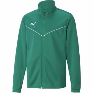 Puma TEAMRISE TRAINING POLY JACKET JR Chlapčenská mikina, zelená, veľkosť 176