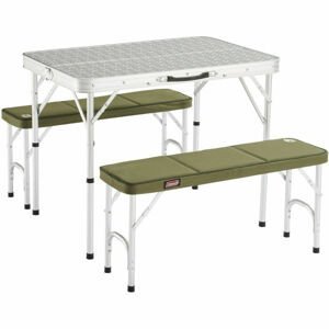 Coleman PACK-AWAY TABLE FOR 4 Kempový stôl a lavička, sivá, veľkosť os