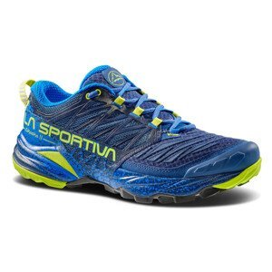 Pánske trailové topánky La Sportiva Akasha II Storm Blue/Lime Punch - 45