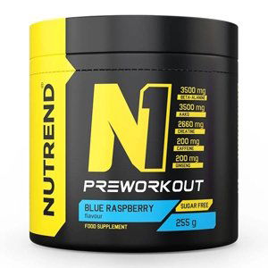 Pre-workout zmes Nutrend N1 255 g modrá malina