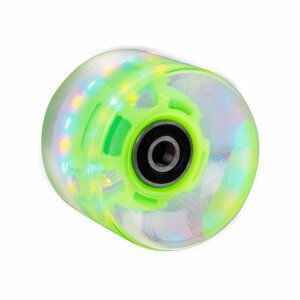 Svietiace koliesko na pennyboard 60*45 mm vr. ložísk ABEC 7 zelená