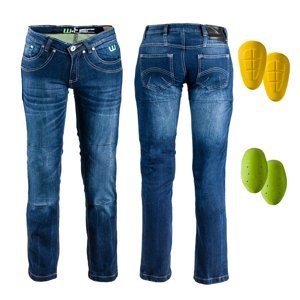 Dámske moto jeansy W-TEC B-2012 modrá - 37