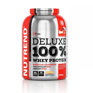 Práškový koncentrát Nutrend Deluxe 100% WHEY 2250g pudingová vanilka