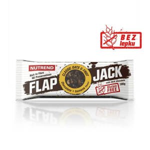 Tyčinka Nutrend FlapJack GLUTEN FREE 100g čokoláda+banán s horkou čokoládou