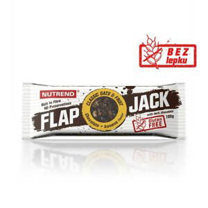 Tyčinka Nutrend FlapJack GLUTEN FREE 100g marhuľa+pekanový orech s jogurtovou polevou