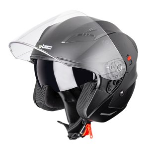 Moto prilba W-TEC YM-627 Pure Matt Black - S (55-56)