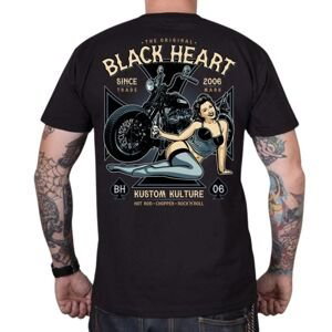 Tričko BLACK HEART Ava čierna - XL