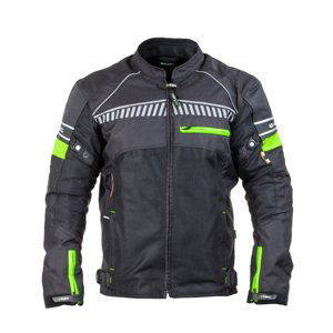 Pánska moto bunda W-TEC Meltsch NF-2301 neon zelená-čierna - XL