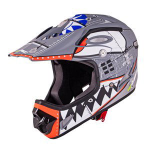 Downhill prilba W-TEC FS-605 Allride Skull Smile - XL (61-62)