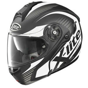 Moto prilba X-Lite X-1004 Nordhelle N-Com Flat Black-White čierno-biela - XS (53-54) - Záruka 5 rokov