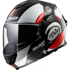 Výklopná prilba LS2 FF399 Valiant graphic Avant White Black Red - S (55-56)