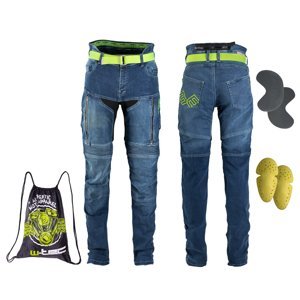 Dámske moto jeansy W-TEC Ekscita modrá - 34