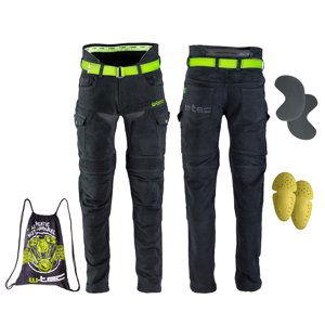 Pánske moto jeansy W-TEC Aredator čierna - 30