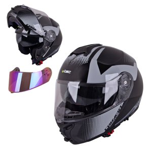 Výklopná moto prilba W-TEC FS-907 P/J Gunmetal Antracite - XL (61-62)