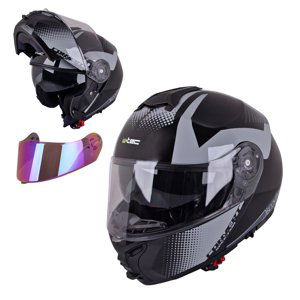 Výklopná moto prilba W-TEC FS-907 P/J Gunmetal Antracite - XXL (63-64)