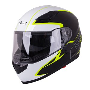 Moto prilba W-TEC FS-816 Black-Fluo Yellow XL (61-62)