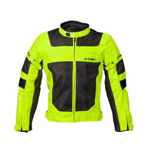 Pánska letná moto bunda W-TEC Fonteller Yellow-Grey - XL