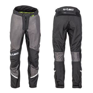 Pánske letné moto nohavice W-TEC Alquizar Black Grey - L