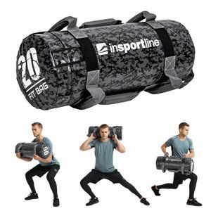 Posilňovací vak s úchopmi inSPORTline Fitbag Camu 20 kg