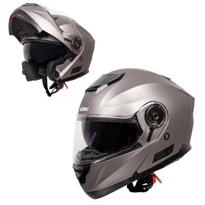 Výklopná moto prilba W-TEC Lanxamo Titan Grey - XS (53-54)