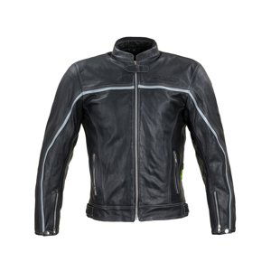 Kožená moto bunda W-TEC Mathal čierna - 4XL