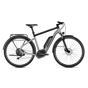 Trekingový elektrobicykel Ghost Hybride Square Trekking B2.8 28" - model 2019 Iridium Silver / Jet Black - L (22,5") - Záruka 10 rokov