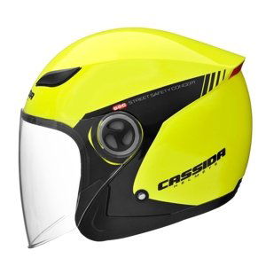 Moto prilba Cassida Reflex Safety čierna-fluo žltá - S (55-56)