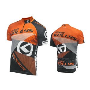 Cyklistický dres Kellys PRO Race krátky rukáv Orange - L