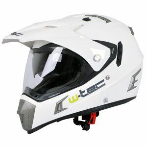 Moto prilba W-TEC NK-311 White Shine - XS (53-54)