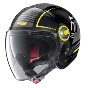 Moto prilba Nolan N21 Visor Runabout Metal Black-Yellow - L (59)