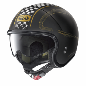 Moto prilba Nolan N21 Getaway Flat Black-Gold - M (57-58) - Záruka 5 rokov