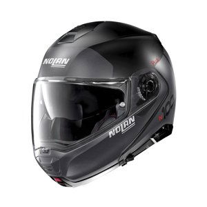 Moto prilba Nolan N100-5 Plus Distinctive N-Com P/J Flat Black - M (57-58)