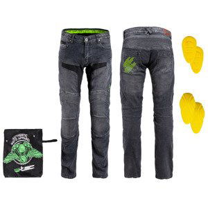 Pánske moto jeansy W-TEC Alfred CE šedá - L