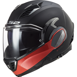 Výklopná moto prilba LS2 FF900 Valiant II Hammer P/J Matt Black Red - S (55-56) - Záruka 5 rokov