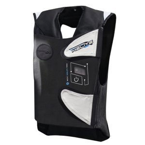 Závodná airbagová vesta Helite e-GP Air čierno-biela - S