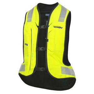 Airbagová vesta Helite e-Turtle HiVis žltá - M