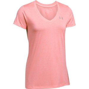 Dámske funkčné tričko Under Armour Tech SSV Twist Micro Pink - XS