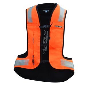 Airbagová vesta Helite Turtle 2 HiVis rozšírená oranžová - XL